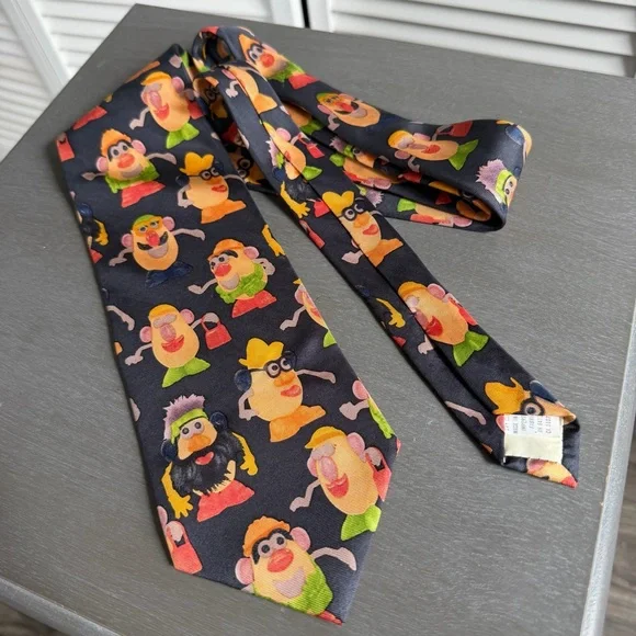 Ralph Marlin Necktie Mr. Potato Head Vintage 90's Hasbro Tie Made In USA - Picture 2 of 7